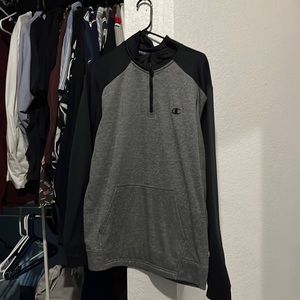 Large gray and black sweater